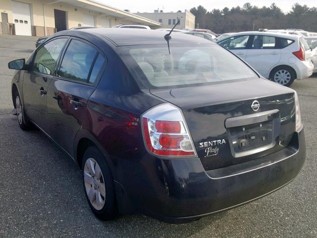 3N1AB61E38L693823 - 2008 NISSAN SENTRA 2.0 BLACK photo 3