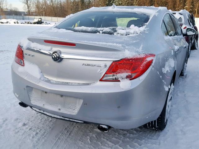 2G4GS5EV7D9194558 - 2013 BUICK REGAL PREM SILVER photo 4