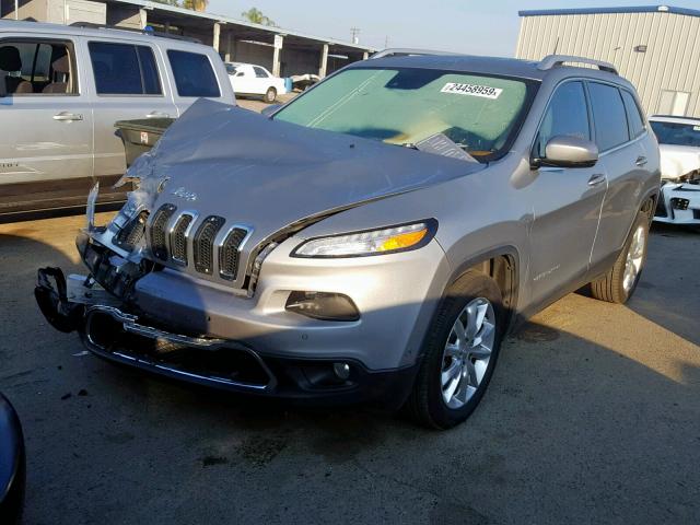 1C4PJLDB5GW107951 - 2016 JEEP CHEROKEE L SILVER photo 2