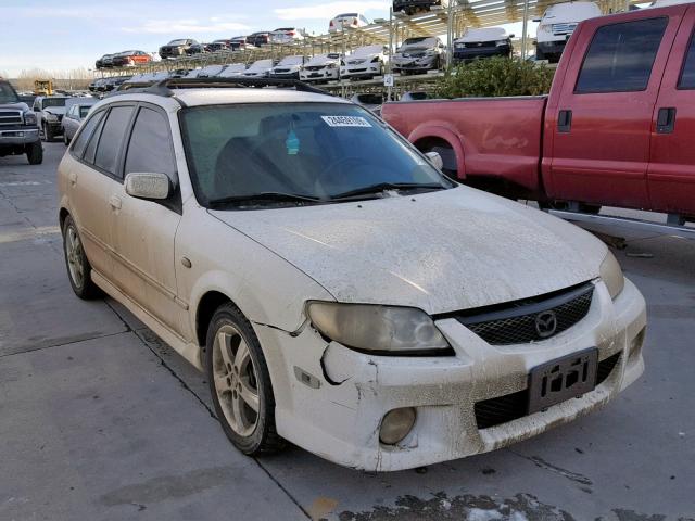 JM1BJ246231210548 - 2003 MAZDA PROTEGE PR WHITE photo 1