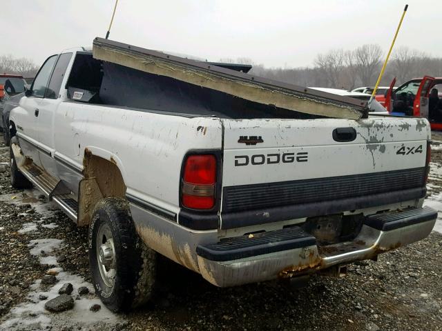 3B7KF23Z0VG809045 - 1997 DODGE RAM 2500 WHITE photo 3