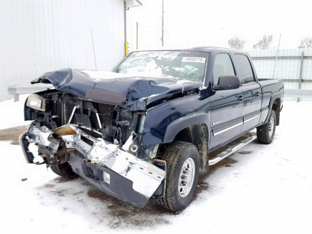 1GCHK23U46F264982 - 2006 CHEVROLET SILVERADO BLUE photo 2