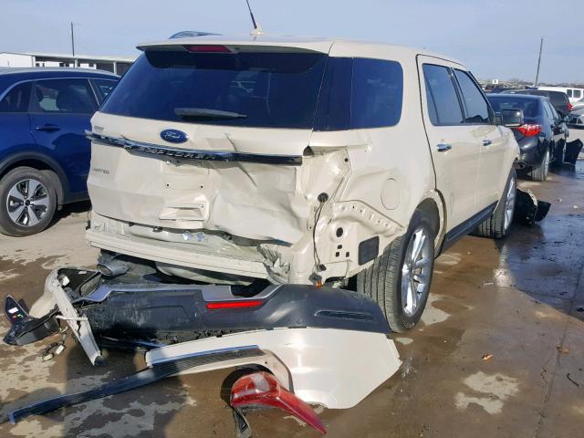 1FM5K7F82JGB08002 - 2018 FORD EXPLORER L CREAM photo 4