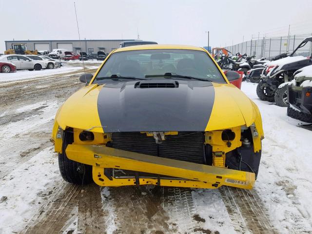 1FAFP42R44F180181 - 2004 FORD MUSTANG MA YELLOW photo 9