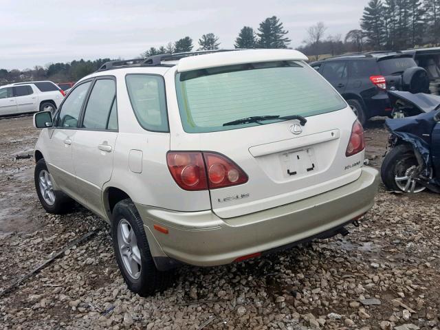 JT6HF10U9X0092821 - 1999 LEXUS RX 300 WHITE photo 3