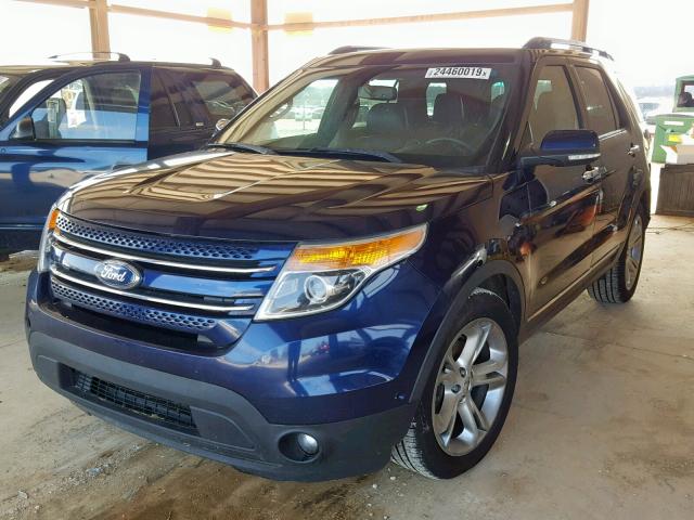 1FMHK7F88BGA58964 - 2011 FORD EXPLORER L BLUE photo 2