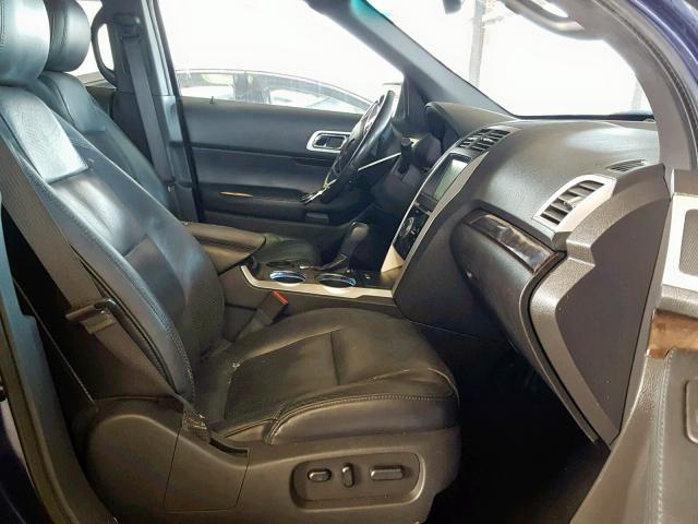 1FMHK7F88BGA58964 - 2011 FORD EXPLORER L BLUE photo 5