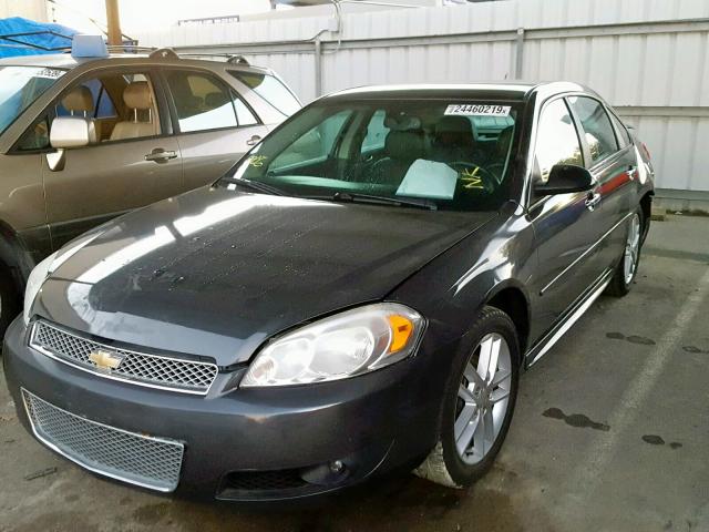 2G1WC5E30D1201742 - 2013 CHEVROLET IMPALA LTZ BLACK photo 2