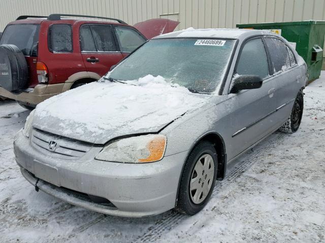 2HGES16433H919962 - 2003 HONDA CIVIC DX SILVER photo 2