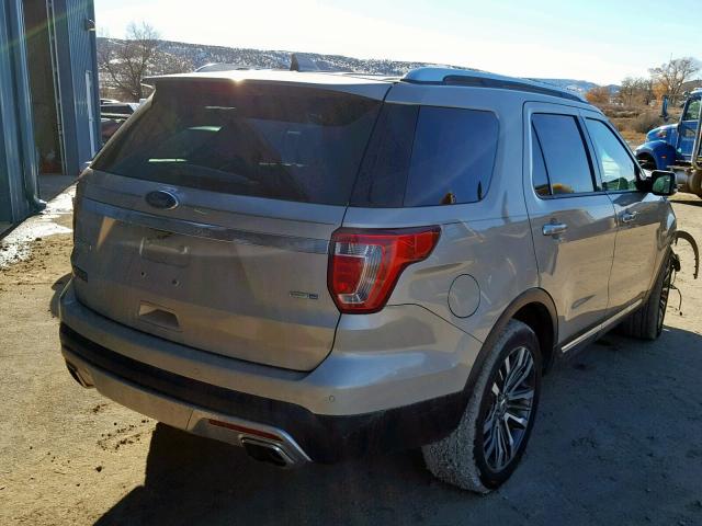 1FM5K8HT0HGA22690 - 2017 FORD EXPLORER P GOLD photo 4