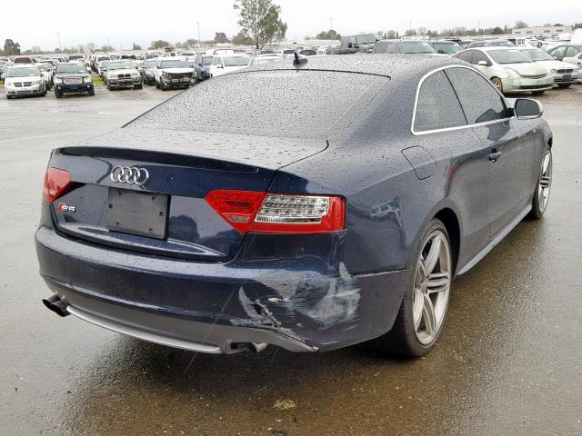 WAUVVAFR2AA044366 - 2010 AUDI S5 PRESTIG BLUE photo 4