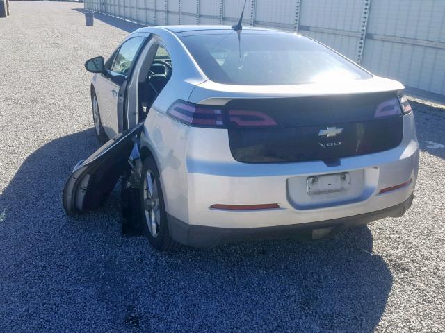 1G1RA6E43CU121517 - 2012 CHEVROLET VOLT SILVER photo 3