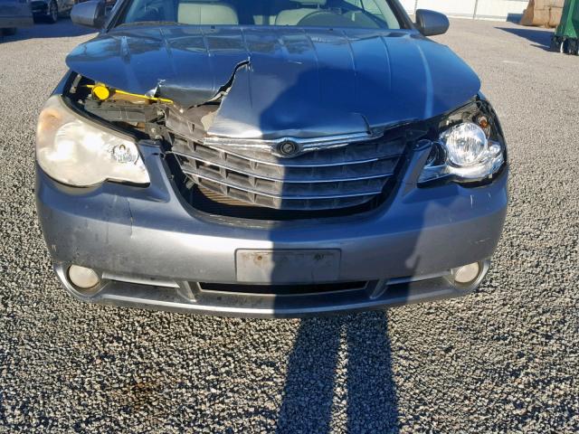 1C3LC55R28N655451 - 2008 CHRYSLER SEBRING TO SILVER photo 9