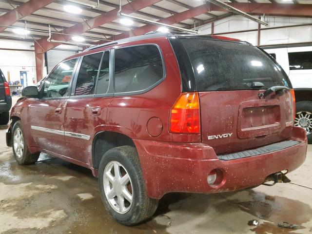 1GKDT13S782173384 - 2008 GMC ENVOY MAROON photo 3