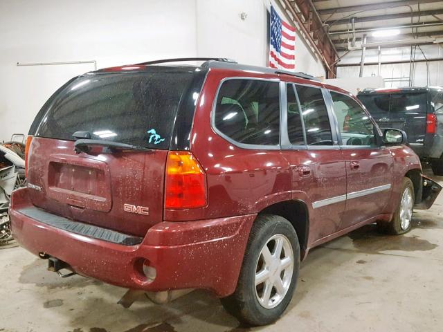 1GKDT13S782173384 - 2008 GMC ENVOY MAROON photo 4