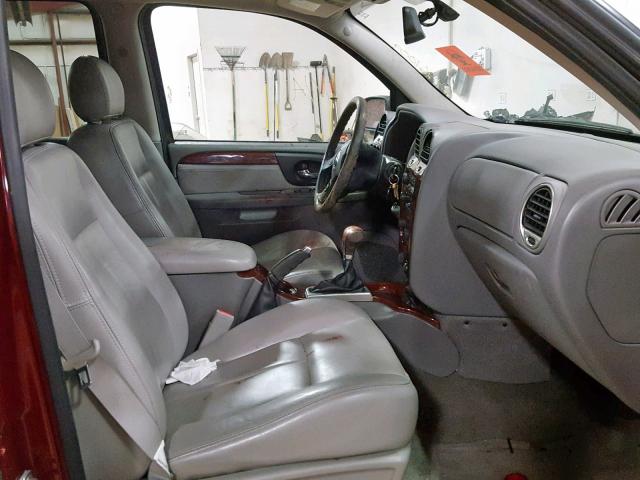 1GKDT13S782173384 - 2008 GMC ENVOY MAROON photo 5