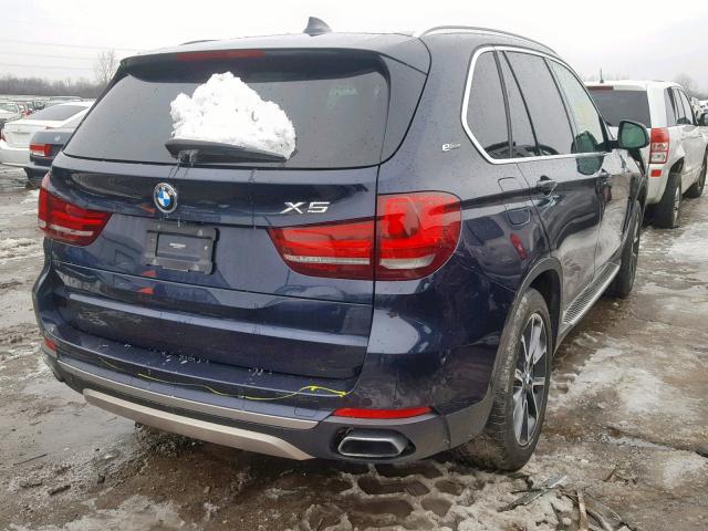 5UXKT0C36H0S81088 - 2017 BMW X5 XDR40E BLUE photo 4