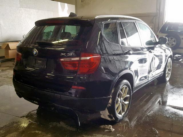 5UXWX7C5XDL976988 - 2013 BMW X3 XDRIVE3 BLACK photo 4