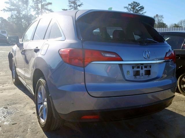 5J8TB3H58FL012012 - 2015 ACURA RDX TECHNO GRAY photo 3