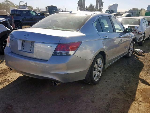 1HGCP36809A027425 - 2009 HONDA ACCORD EXL SILVER photo 4