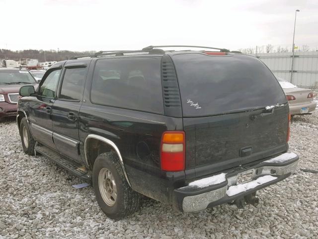 3GKFK16Z22G272035 - 2002 GMC YUKON XL K BLACK photo 3