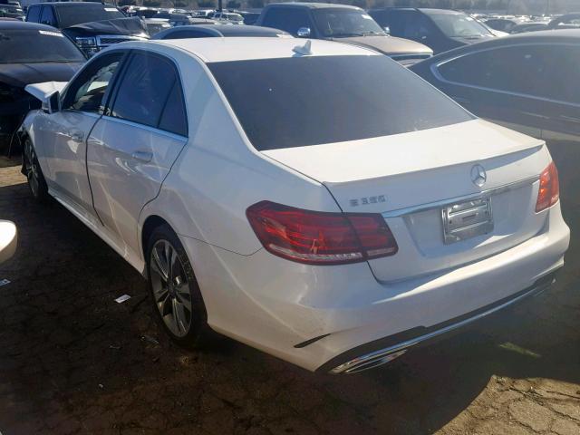 WDDHF5KB4FB101820 - 2015 MERCEDES-BENZ E 350 WHITE photo 3