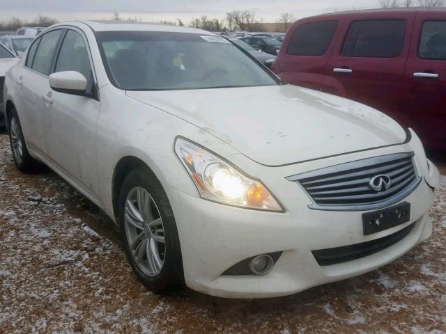 JN1CV6AR5DM756505 - 2013 INFINITI G37 WHITE photo 1