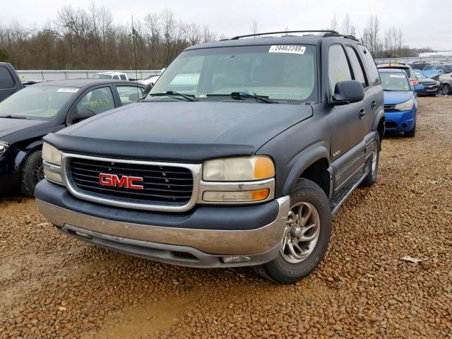 1GKEC13T81J182314 - 2001 GMC YUKON BLACK photo 2