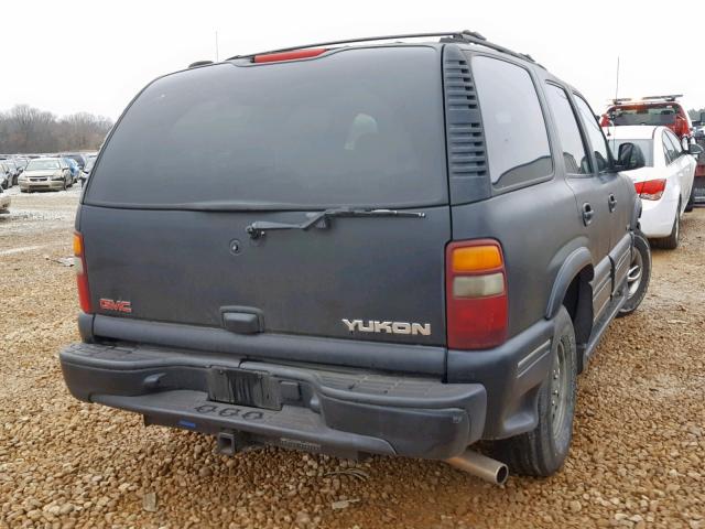 1GKEC13T81J182314 - 2001 GMC YUKON BLACK photo 4