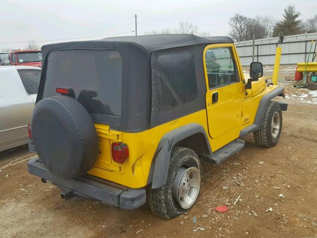 1J4FA49S23P373324 - 2003 JEEP WRANGLER / YELLOW photo 4