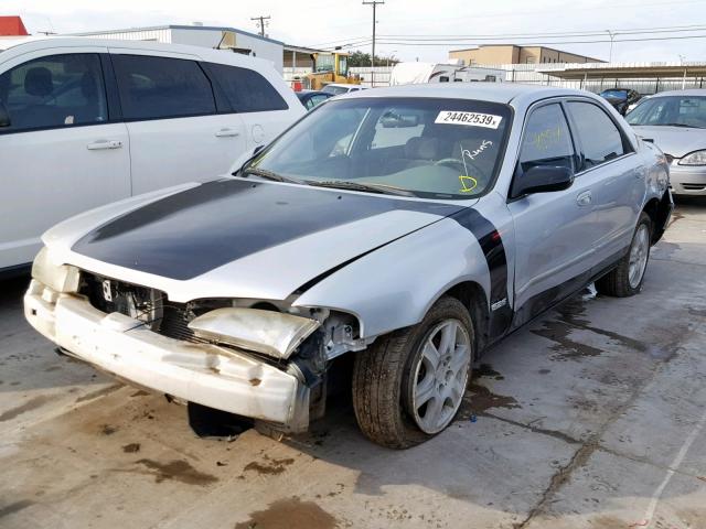 1YVGF22D9Y5156734 - 2000 MAZDA 626 ES SILVER photo 2