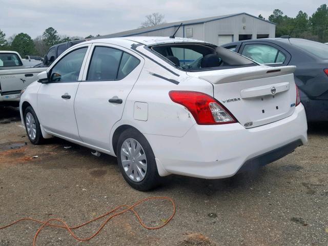 3N1CN7AP0GL888669 - 2016 NISSAN VERSA S WHITE photo 3