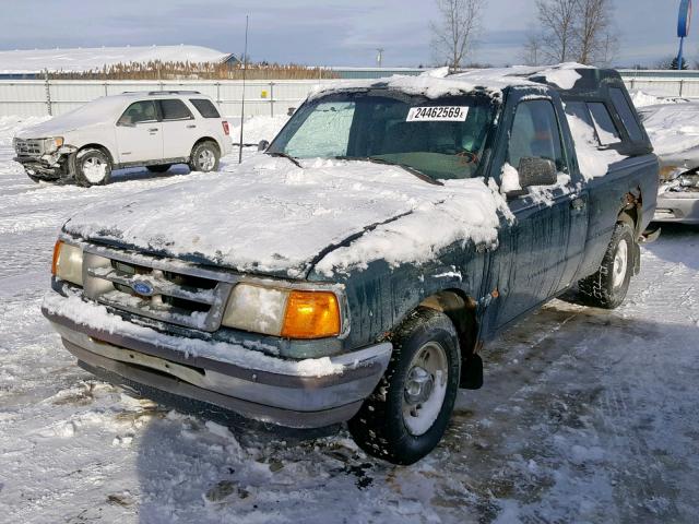 1FTCR10A4TUD72889 - 1996 FORD RANGER GREEN photo 2