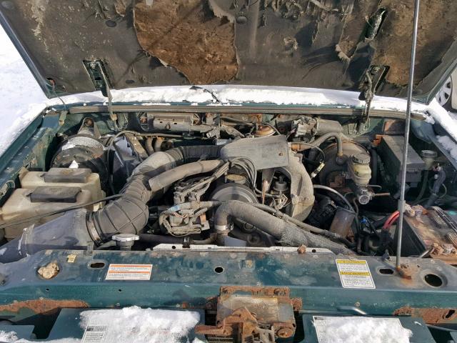 1FTCR10A4TUD72889 - 1996 FORD RANGER GREEN photo 7