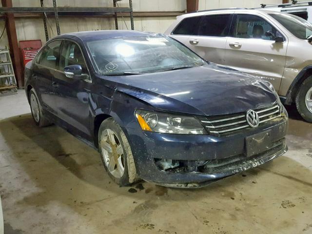 1VWBP7A3XDC102574 - 2013 VOLKSWAGEN PASSAT SE BLUE photo 1