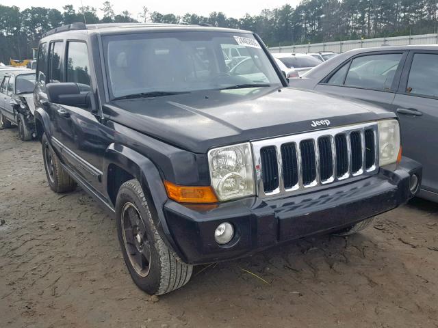 1J8HH48P57C553717 - 2007 JEEP COMMANDER BLACK photo 1