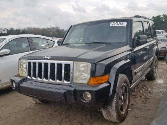 1J8HH48P57C553717 - 2007 JEEP COMMANDER BLACK photo 2