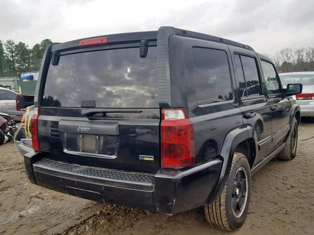 1J8HH48P57C553717 - 2007 JEEP COMMANDER BLACK photo 4
