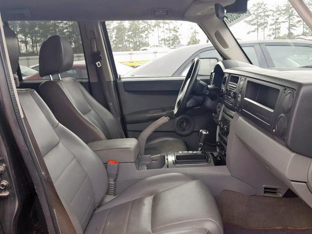 1J8HH48P57C553717 - 2007 JEEP COMMANDER BLACK photo 5