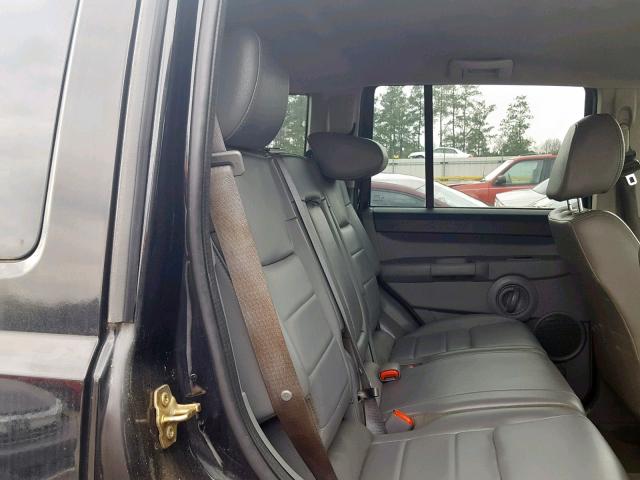 1J8HH48P57C553717 - 2007 JEEP COMMANDER BLACK photo 6