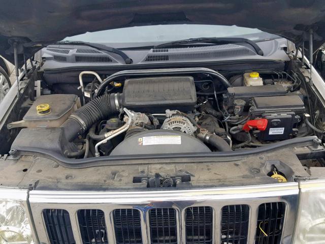 1J8HH48P57C553717 - 2007 JEEP COMMANDER BLACK photo 7