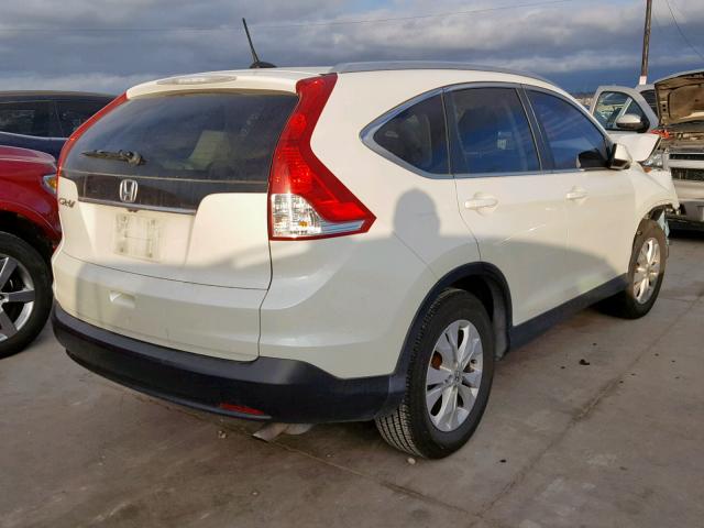 5J6RM3H7XEL022957 - 2014 HONDA CR-V EXL WHITE photo 4