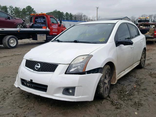 3N1AB6APXBL730679 - 2011 NISSAN SENTRA 2.0 WHITE photo 2