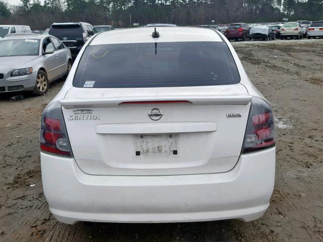 3N1AB6APXBL730679 - 2011 NISSAN SENTRA 2.0 WHITE photo 9