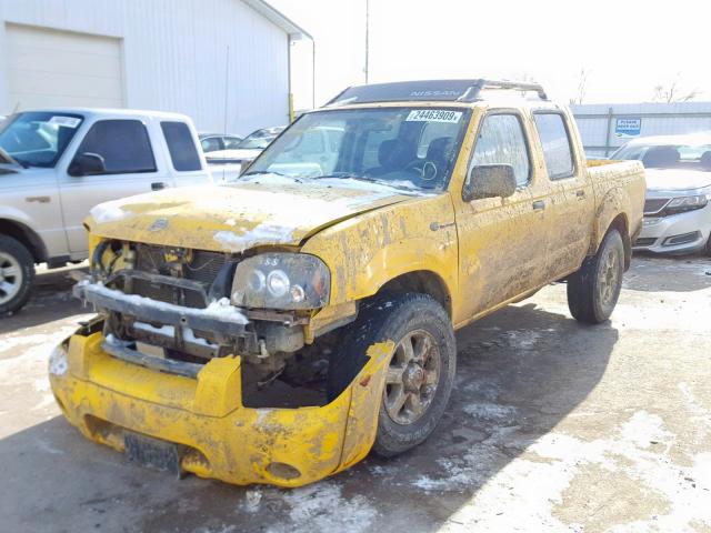 1N6MD27Y14C416492 - 2004 NISSAN FRONTIER C YELLOW photo 2