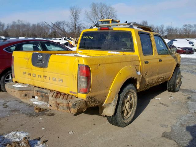 1N6MD27Y14C416492 - 2004 NISSAN FRONTIER C YELLOW photo 4