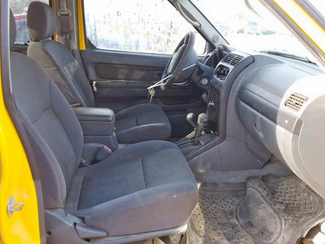 1N6MD27Y14C416492 - 2004 NISSAN FRONTIER C YELLOW photo 5