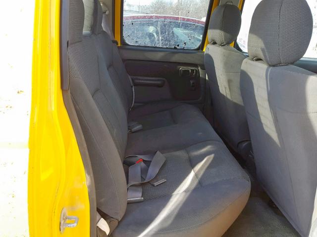 1N6MD27Y14C416492 - 2004 NISSAN FRONTIER C YELLOW photo 6