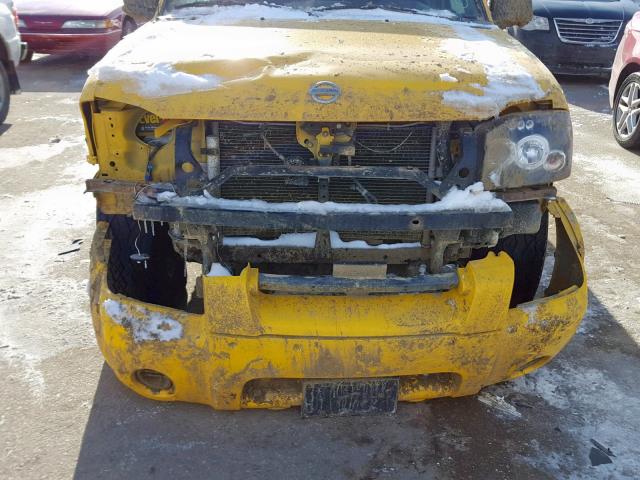 1N6MD27Y14C416492 - 2004 NISSAN FRONTIER C YELLOW photo 9