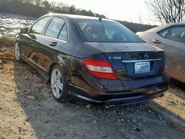 WDDGF5EB7BA459968 - 2011 MERCEDES-BENZ C 300 BLACK photo 3